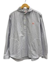 DANTON ラウンドカラー プルオーバー シャツ 42 ストライプ ダントン