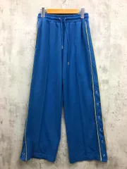 JEANASIS ジーナシス ウエストゴム サイドボタンライン パンツ sizeF/青 ■■ レディース