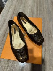 LOUIS VUITTON フラットシューズ ブラウン 36.5 - メルカリ