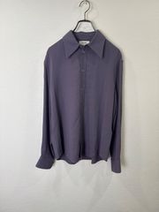 HERMES Vareuse shirt silk 100% purple 40 - メルカリ