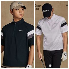 107. FR2 GOLF ハーフジップ ナイロン 半袖ブルゾン - メルカリ