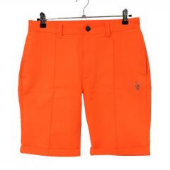 ラッセルノ ハーフパンツ 蛍光オレンジ シンプル ルチャマスク メンズ