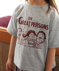 《新品》 えらい人バンド半袖Tシャツ 80 100 110 120㎝ グレー メイクユアデイ 子供服 偉人 M520119のサムネイル