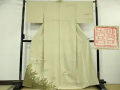 平和屋着物●極上　人間国宝・羽田登喜男　訪問着　鴛鴦　暈し染め　金彩　さが美扱い　逸品　未使用　DZAB6092kh6のサムネイル