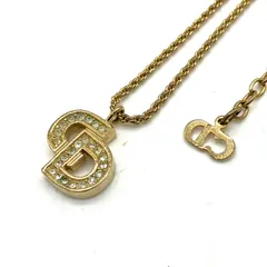 FA601【お買い得】Christian Dior ネックレス ゴールドカラー CDロゴ