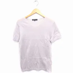 B&Y ユナイテッドアローズ BEAUTY&YOUTH ビューティー&ユース ニット セーター Vネック 半袖 無地 コットン 綿 M ライトグレー /FT28
