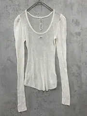 snidel スナイデル SWNT254085 シアーリブ ニット セーター sizeONE/オフホワイト ■■ レディース