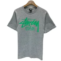 【中古】　STUSSY　Tシャツ　半袖　カットソー　トップス　クルーネック　ロゴT　ショーンフォント　GUAM　HAVE A GOOD VIBE　ストリート　古着　/1100のサムネイル