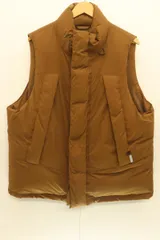 【中古】 DAIWA PIER39 メンズダウンベスト M GORE-TEX INFINIUM FIELD DOWN VEST  DAIWA PIER39 M 茶 ブラウン ロゴのサムネイル