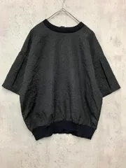 Nomine ノミネ 38483810005 シワ加工 リンクル Tシャツ カットソー sizeF/黒 ■◆ レディースのサムネイル