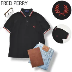 【定番】 英国製 フレッドペリー FRED PERRY 半袖 鹿の子 コットン ピケ ポロシャツ サイドシーム ロゴ 月桂樹 刺繍 36 ブラック トラッド ブリティッシュ シティールック メンズ