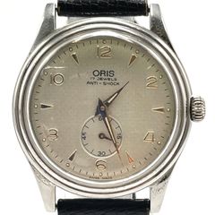 【美品】オリス ポインターデイト 手巻き【6651】スモセコ【稼働品】メンズ 稼働/ヴィンテージ】オリス ポインターデイト 6651 手巻き スモセコ
