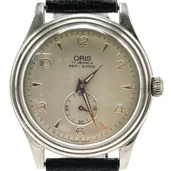 【レトロな雰囲気を楽しめるクラシックORIS】ORIS オリス クラシック スモールセコンド メンズ腕時計 手巻き アナログ 小秒針 シルバー文字盤 17石 17JEWELS スイス製 革 レザーベルト ヴィンテージ アンティーク ブランド時計 メンズウォッチのサムネイル