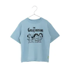 《新品》 えらい人バンド半袖Tシャツ 100 110 120㎝ サックス メイクユアデイ 子供服 偉人 M520119のサムネイル