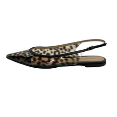 Gianvito Rossi(ジャンヴィト・ロッシ) サンダル 38 レディース - クリア×黒×ブラウン 豹柄 レザーのサムネイル