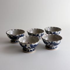 三洋陶器 龍峰窯 ガラスデザートカップ 5客セット 新品・未使用品