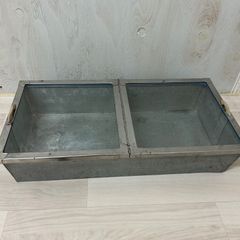 昭和レトロ 駄菓子 ケース ブリキ アンティーク ガラス 陳列棚 ショー