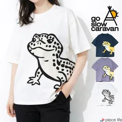 【2026春夏新作】ゴースローキャラバン go slow caravan  Tシャツ 半袖 メンズ レディース Tシャツ レオパードゲッコー IMPACT ゆったり TEE レオパ 春 夏 秋 ホワイト ラベンダーネイビー  M L XL 361916のサムネイル