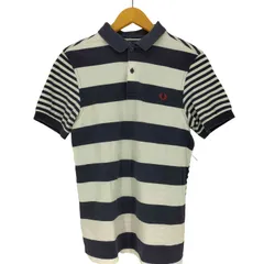 フレッドペリー FRED PERRY ボーダー 鹿の子 S/S ポロシャツ メンズ import：S 