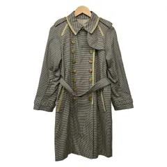 Aquascutum(アクアスキュータム) コート サイズ6F レディース美品  - 黒×ダークブラウン×アイボリー 長袖/チェック柄/秋/春のサムネイル
