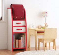 右 赤キャビネット 収納家具ウニッコベイフローフランフラン北欧 