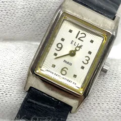 動作未確認　ELLE　5421-H00052　クォーツ腕時計　ゴールド文字盤　レディースのサムネイル