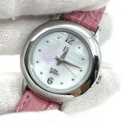 動作未確認　LAZY SUSAN　レイジースーザン　腕時計 クォーツ　レザーベルト　シェル文字盤のサムネイル