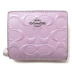 COACH コーチ 折り財布 ライトバイオレット 紫色 ハートチャーム