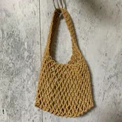 EARTH MADE アースメイド MACRAME MINI TOTE ベージュ FREEサイズ □〇のサムネイル