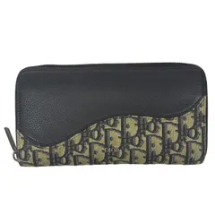 Christian Dior クリスチャンディオール Saddle ロングジップウォレット 2ADBC315YKS_H05E ブラック 長財布 メンズ 【中古】 42605K241のサムネイル