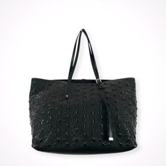 JIMMY CHOO SASHA/S メタリック 3色スタッズ トートバッグ - メルカリ