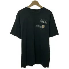 【中古】　Carhartt　Tシャツ　半袖　トップス　クルーネック　ロゴT　ポケT　ブランドロゴ　プリント　アメカジ　古着　/7031