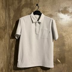 dunhill 半袖ポロシャツ ワンポイント刺繍 ライトグレー/CZ91 - メルカリ