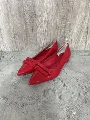 LOWRYS FARM ローリーズファーム ダブルリボン ローヒール パンプス sizeM/赤 ■■ レディースのサムネイル