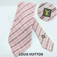 LOUIS VUITTON ダミエ ネクタイ ピンク - メルカリ