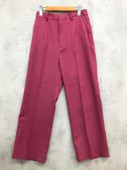 FREAKS’STORE フリークスストア 222204008570105 センタープレス ワイドテーパード パンツ size縦M 横L/ピンク系  ■■ レディース