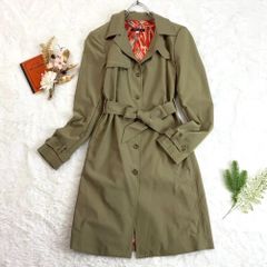 vintage ウール100%ロングコート トレンチ クラシカル エレガンス 