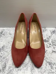 送料無料！！RODESKO　ロデスコ　レディースパンプス　スゥエードヒールパンプス　４cmローヒールパンプス　くすみコーラルカラー　size36  #80522MO191のサムネイル