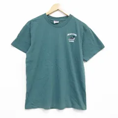 M/古着 半袖 ビンテージ Tシャツ メンズ 90年代 90s 鳥 コットン クルーネック 濃緑 26apr25