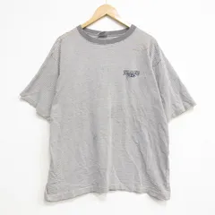 XL/古着 ビラボン 半袖 ビンテージ Tシャツ メンズ 90年代 90s ワンポイントロゴ 大きいサイズ コットン クルーネック USA製 グレー他 ボーダー 26apr25