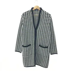 S MAX MARA エスマックスマーラ ニットロングコート サイズ:S 千鳥格子/カーディガン   カシミヤウール ブラック/ホワイト レディース / 240001204833のサムネイル