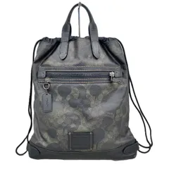 コーチ COACH バックパック ナップサック 巾着 シグネチャー
