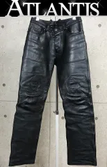 CHROME HEARTS 新宿店 クロムハーツ  フレアニー 5ポケット レザーパンツ メンズ SV925 size:31 黒 31199のサムネイル