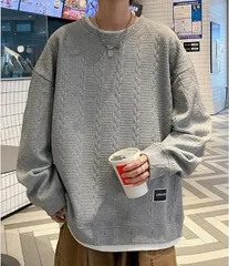 トレーナー メンズ 長袖 メンズ 丸襟 Tシャツ 大きいサイズ プルオーバー トレーナー カジュアル 快適 ゆったり プルオーバー 春秋冬 服 メンズ トレーナ#smmqf