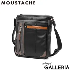 ムスタッシュ ショルダーバッグ メンズ 斜めがけバッグ ブランド MOUSTACHE ショルダー バッグ 小さめ カジュアル 大人 YVQ YVQ-5955 BLACKのサムネイル