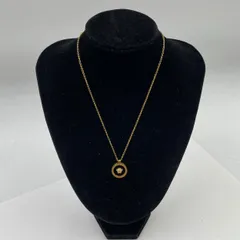 VERSACE  ヴェルサーチ ゴールド チェーンネックレス ユニセックス メデューサ ゴールド ブラック 中古のサムネイル