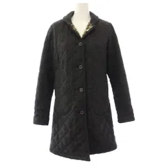 トラディショナルウェザーウェア Traditional Weatherwear キルティングコート 中綿 アウター 裏地レオパード ヒョウ柄 34 グレー /TKのサムネイル