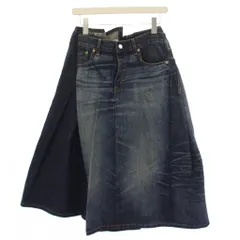 ジュンヤワタナベ JUNYA WATANABE COMME des GARÇONS リーバイス Levi's 2021年製 フレアスカート ロング デニム 変形 S インディゴ JI-S102 /BMのサムネイル