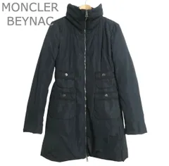 美品 モンクレール MONCLER べナック BEYNAC ダウンジャケット ダウンコート 2WAY 4ポケット スタンドカラー ロング丈 ブラック サイズ00 レディースのサムネイル