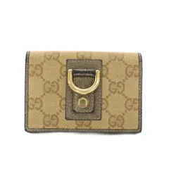 グッチ GUCCI カードケース 名刺入れ GGキャンバス ベージュ ブラウン 141417 /YM ■OH